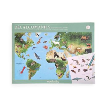 Mapamundi de Calcomanies, Tout autour du monde - Moulin Roty -